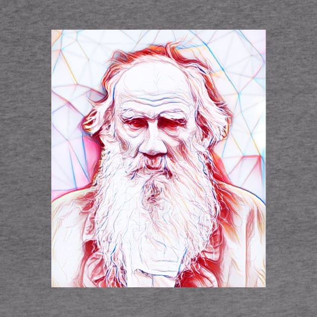 Leo Tolstoy Portrait | Leo Tolstoy Artwork Line Art by JustLit